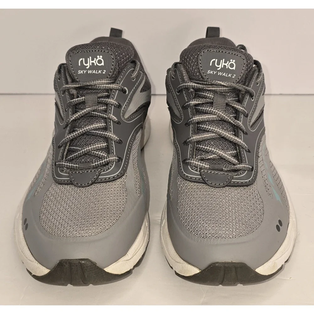 Ryka Women's Sky Walk 2 Sneakers QT Gray Hiking Lace Up Outdoors SZ 7.5 EUC - Picture 2 of 8
